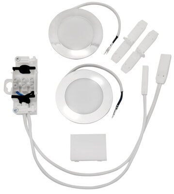 Sada LED osvetlenie 2x2W, 4000K, 230V pre galerky KORIN, KAWA