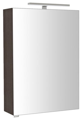 RIWA galérka s LED osvetlením, 50x70x17cm, borovica rustik