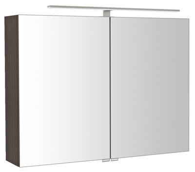 RIWA galérka s LED osvetlením, 81x70x17cm, borovica rustik