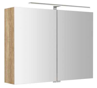 RIWA galérka s LED osvetlením, 81x70x17cm, dub alabama
