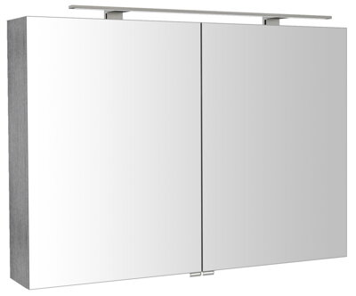 RIWA galérka s LED osvetlením, 101x70x17cm, dub strieborný