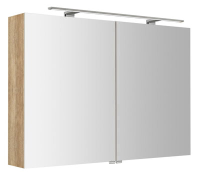 RIWA galérka s LED osvetlením, 101x70x17cm, dub Alabama