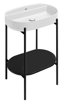 PUNO podstavec s umývadlom 600x860x396mm, čierna