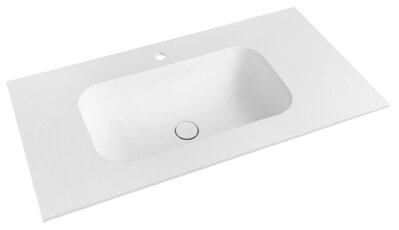 TREOS umývadlo 76,6x51,3 cm, Rockstone, biela matná