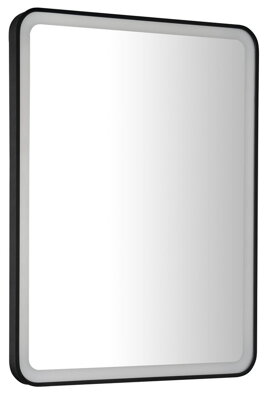 VENERO zrkadlo s LED osvetlením 60x80cm, čierna