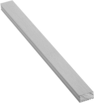 Lišta do obkladov, kartáčovaný eloxovaný hliník, L100cm, 9x5mm