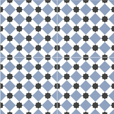 New Way DURHAM BLUE PRE CUT 45x45 patchwork dlažba