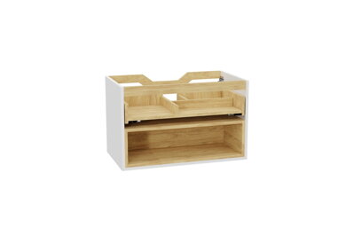 Excellent Tuto 2.0 skrinka telo 80 cm, 1 drawer bez čelo, bez pracovná doska, čierna matná/dub