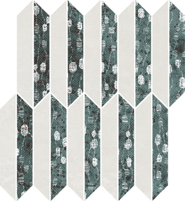 Paradyz UNIQUE LADY GREEN MIX MAT 29,8x27,4 mozaika