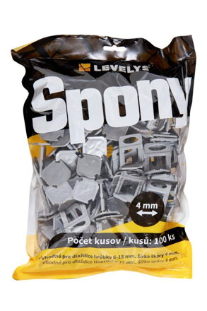 LEVELYS SPONY 4 mm 100ks/bal SP1104