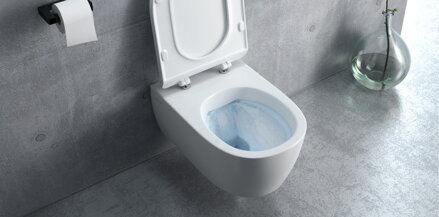 Excellent WC DOTO PURE RIMLESS SO SEDÁTKOM ZÁVESNÁ MISA, biela keramická CEEX.1404.485.WH