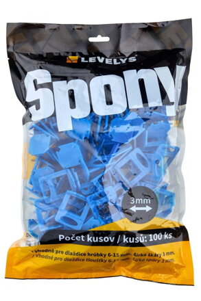 LEVELYS SPONY 3 mm 100ks/bal SP1103