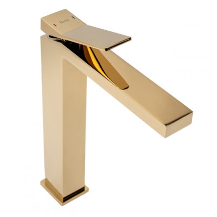 Rea DUET L. GOLD BATÉRIA UMÝVADLOVÁ VYSOKÁ 280 mm, zlatá REA-B4415