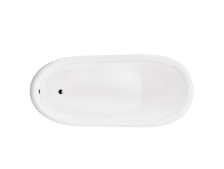 Besco OTYLIA 170 VAŇA VOĽNE STOJACA 170x77, biela sanitárny akryl, nohy biele WKO-170W+BI