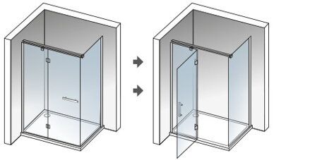 Aquatek CRYSTAL R33 OBDĹŽNIKOVÝ SPRCHOVÝ KÚT 120x90, sklo číre