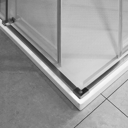 Aquatek DYNAMIC R14 OBDĹŽNIKOVÝ SPRCHOVÝ KÚT 100x80, ľavý, sklo grapé