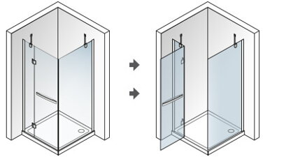Aquatek EXTRA A3 ŠTVORCOVÝ SPRCHOVÝ KÚT 90x90, sklo frost