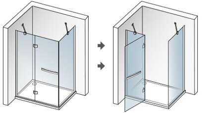 Aquatek EXTRA R23 OBDĹŽNIKOVÝ SPRCHOVÝ KÚT 120x80, sklo číre
