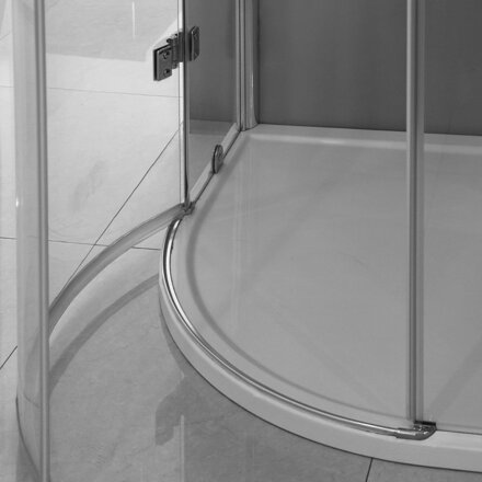 Aquatek EXTRA S5 ŠTVRŤ-KRUHOVÝ SPRCHOVÝ KÚT 90x90, sklo frost
