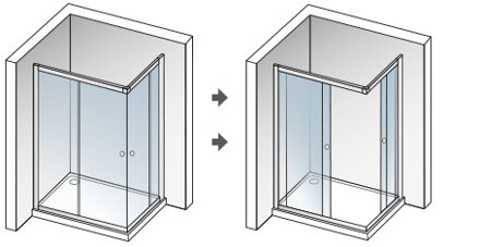Aquatek FAMILY R14 OBDĹŽNIKOVÝ SPRCHOVÝ KÚT 100x80, sklo číre