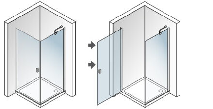 Aquatek GLASS A1 ŠTVORCOVÝ SPRCHOVÝ KÚT 90x90, sklo číre