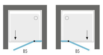 Aquatek GLASS B5 100 SPRCHOVÉ DVERE, sklo číre