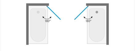 Aquatek GLASS L1 80 VAŇOVÁ ZASTENA, sklo číre