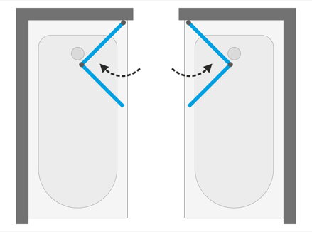 Aquatek GLASS L22 120 VAŇOVÁ ZASTENA, sklo číre