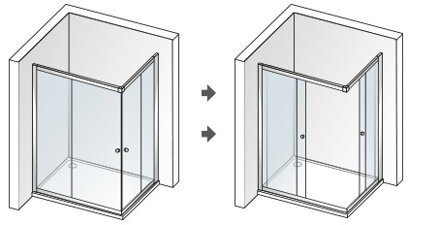 Aquatek HOLIDAY R4 OBDĹŽNIKOVÝ SPRCHOVÝ KÚT 90x70, sklo číre