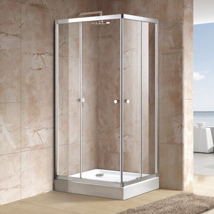 Aquatek HOLIDAY R4 OBDĹŽNIKOVÝ SPRCHOVÝ KÚT 90x70, sklo číre