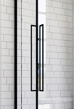 Aquatek JAGUAR R14 OBDĹŽNIKOVÝ SPRCHOVÝ KÚT 100x80, čierny, sklo číre