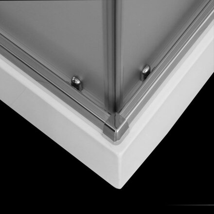 Aquatek MASTER R14 OBDĹŽNIKOVÝ SPRCHOVÝ KÚT 100x80, sklo matné