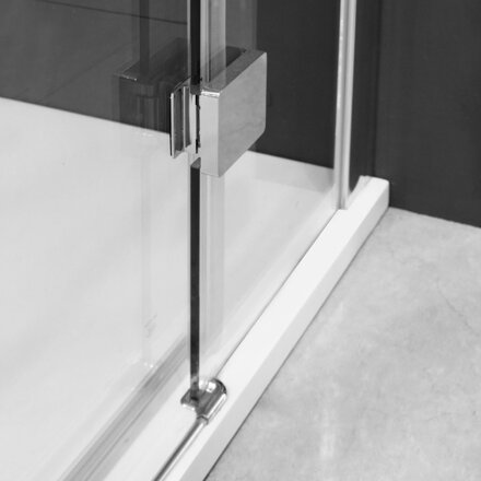 Aquatek SMART R13 OBDĹŽNIKOVÝ SPRCHOVÝ KÚT 100x80, pravý, sklo číre