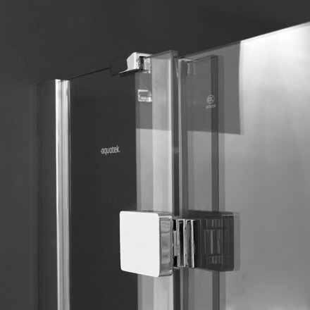 Aquatek SMART S5 ŠTVRŤ-KRUHOVÝ SPRCHOVÝ KÚT 90x90, ľavý, sklo číre
