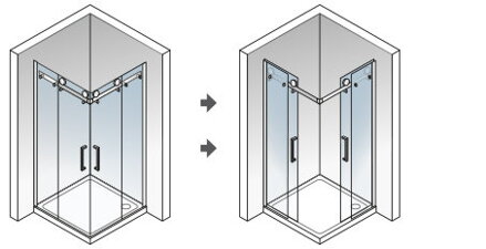 Aquatek TEKNO A4 ŠTVORCOVÝ SPRCHOVÝ KÚT 90x90, sklo číre