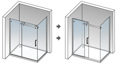 Aquatek TEKNO R23 OBDĹŽNIKOVÝ SPRCHOVÝ KÚT 120x80, sklo číre