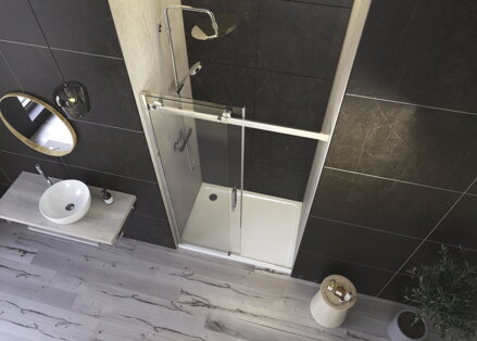 Aquatek TEKNOSOFT B2 130 SPRCHOVÉ DVERE, sklo číre