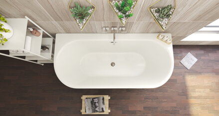 Aquatek DAKOTA 170 VAŇA VOĽNE STOJACA biela akrylátová