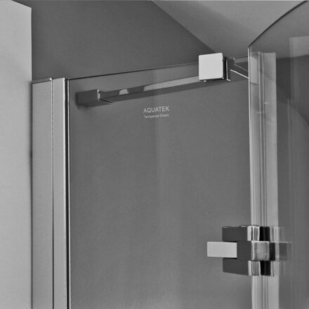 Aquatek VIP2000 S7 ŠTVRŤ-KRUHOVÝ SPRCHOVÝ KÚT 90x90, sklo číre