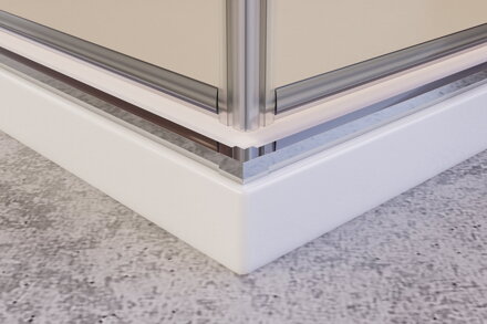 Aquatek YES A4 ŠTVORCOVÝ SPRCHOVÝ KÚT 90x90, chróm sklo číre