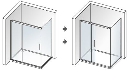 Aquatek ZEUS R23 OBDĹŽNIKOVÝ SPRCHOVÝ KÚT 120x80, sklo číre