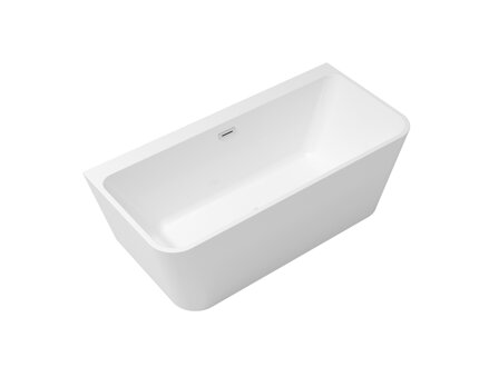 Besco VARYA 170 VAŇA VOĽNE STOJACA 170x80, biela sanitárny akrylát, klik-klak zlatý WAS-170-VRZ
