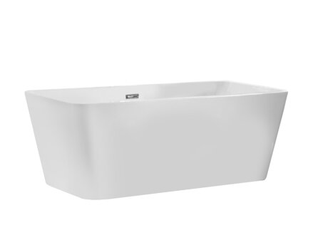 Besco EVITA 160 VAŇA VOĽNE STOJACA 160x80, biela sanitárny akrylát, klik-klak chróm WAS-160-E