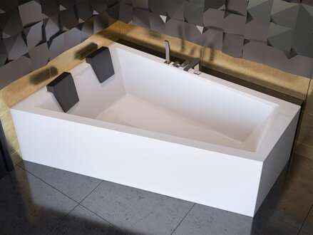 Besco INTIMA DUO 170 P/L VAŇOVÝ PANEL, biely sanitárny akrylát OAID-170-NS