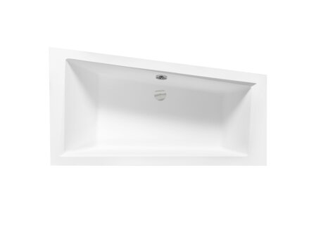 Besco INTIMA 160 VAŇA ASYMETRICKÁ 160x90 pravá, biela sanitárny akrylát WAIT-160-NP