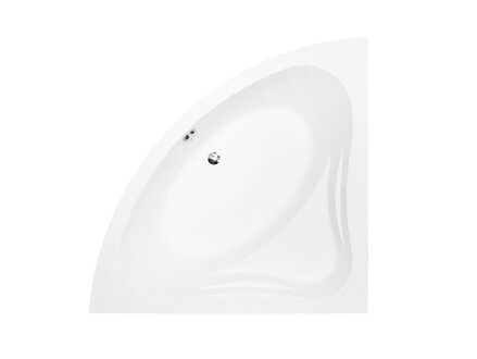 Besco MIA 120 VAŇA ROHOVÁ 120x120, biela sanitárny akrylát WAM-120-NS