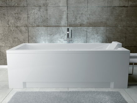 Besco MODERN 120 VAŇA OBDĹŽNIKOVÁ 120x70, biela sanitárny akrylát WAM-120-MO