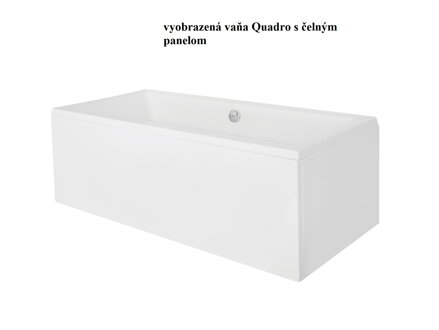 Besco QUADRO 180 VAŇOVÝ ČELNÝ A BOČNÝ PANEL 180x80, biela sanitárny akrylát OAQ-180-PK