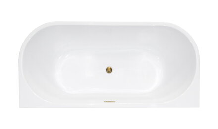 Besco VICA NEW 170 VAŇA VOĽNE STOJACA 170x80, biela sanitárny akrylát, prepad slim klik-klak biely WAS-170VNBI