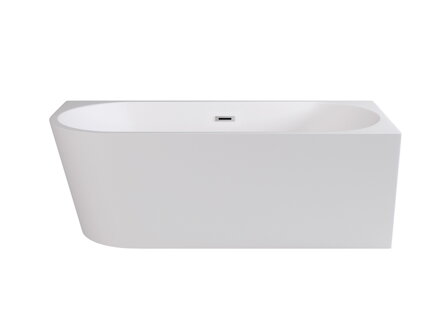Besco ZOYA 170 VAŇA VOĽNE STOJACA 170x80 pravá, biela sanitárny akrylát, klik-klak chróm WAS-170-ZP